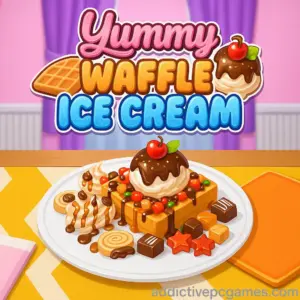 Leckeres Waffel-Eis